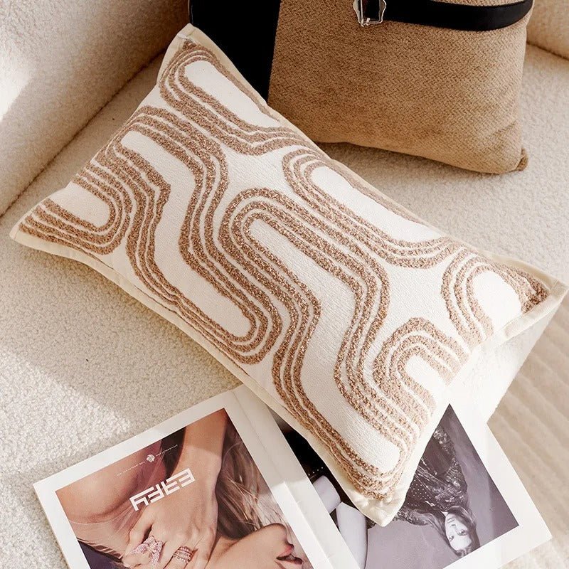 Luxuriöse Kissenbezüge mit stilvollem Jacquard-Muster