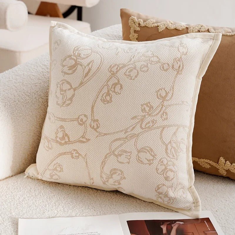Luxuriöse Kissenbezüge mit stilvollem Jacquard-Muster