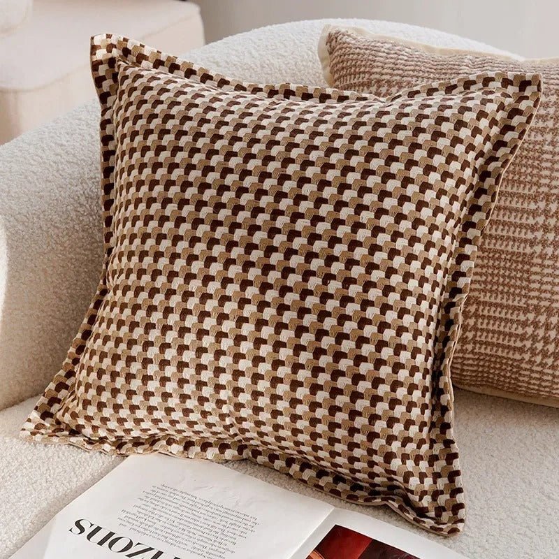 Luxuriöse Kissenbezüge mit stilvollem Jacquard-Muster