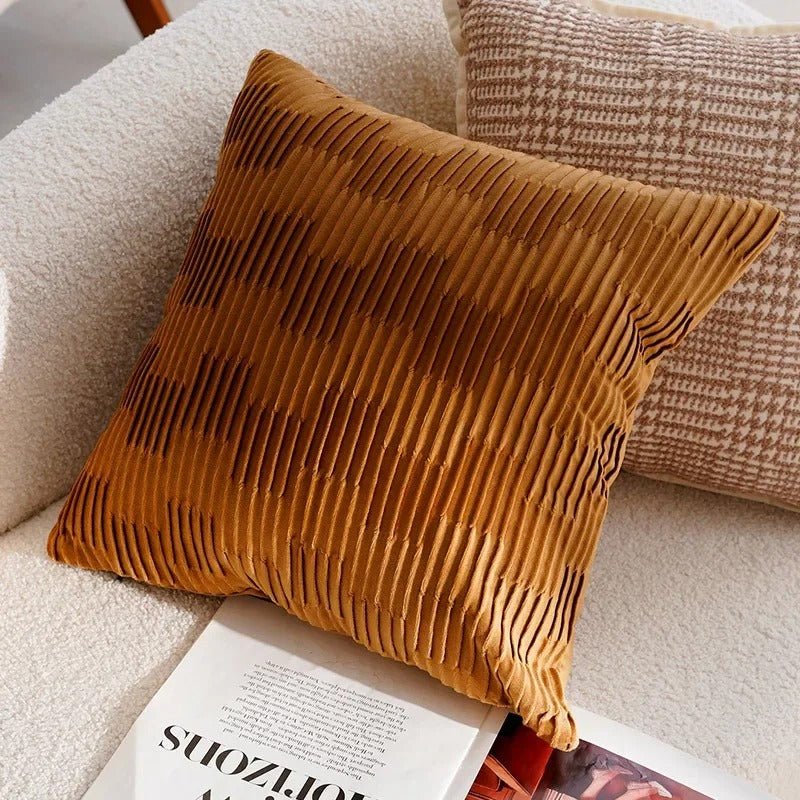 Luxuriöse Kissenbezüge mit stilvollem Jacquard-Muster