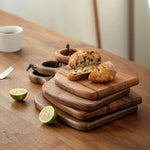 NobleWood - 2er Set edler Nussbaum Schneidebretter