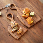 NobleWood - 2er Set edler Nussbaum Schneidebretter