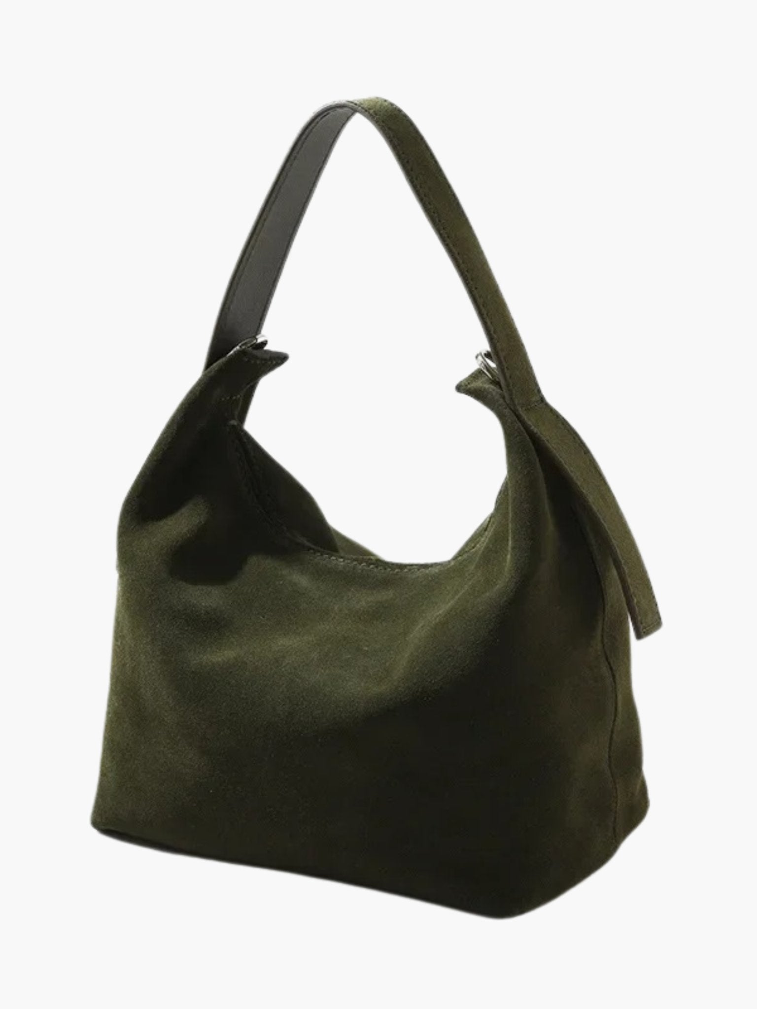 Elegante Schultertasche aus hochwertigem Wildleder
