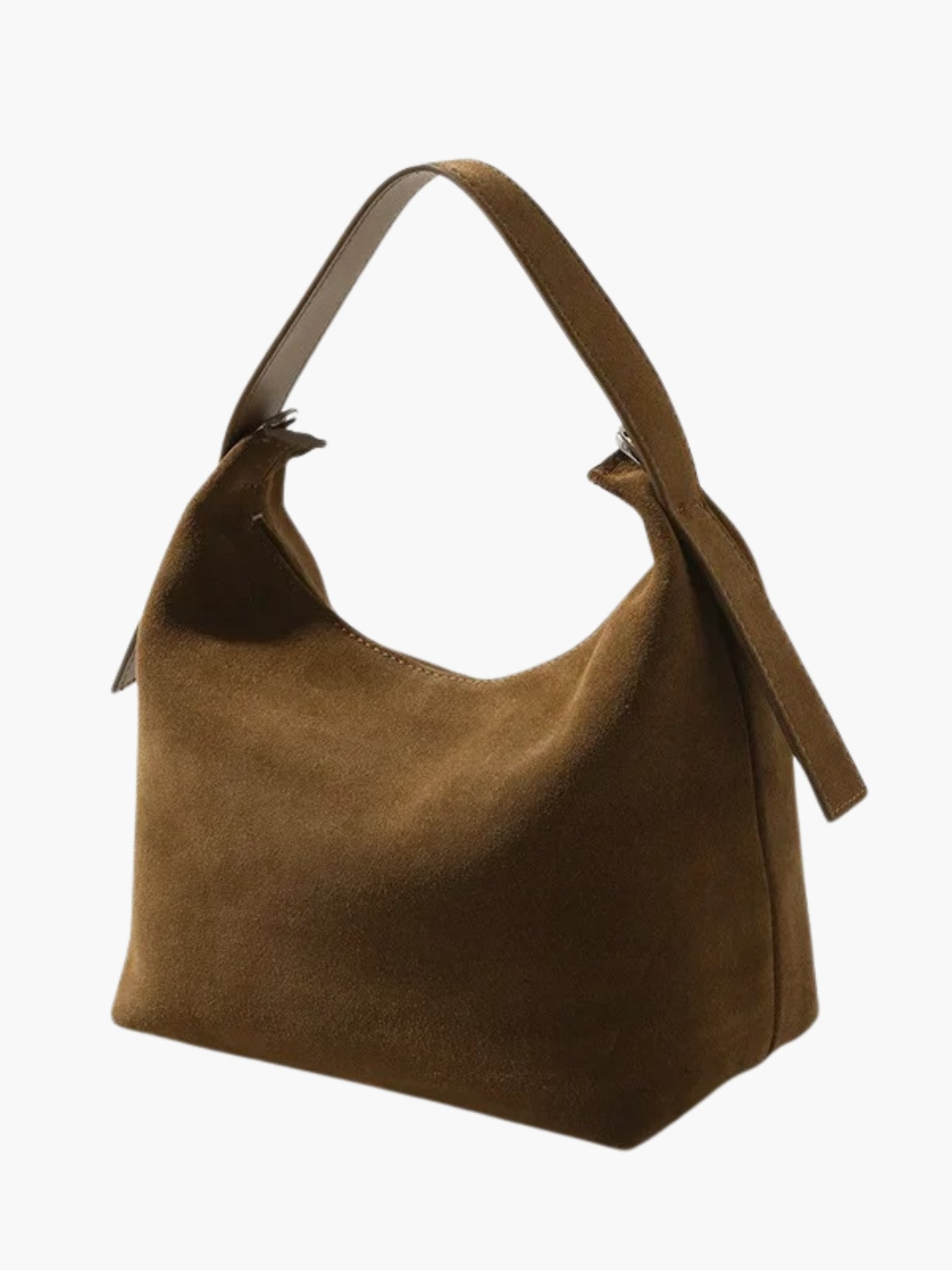 Elegante Schultertasche aus hochwertigem Wildleder