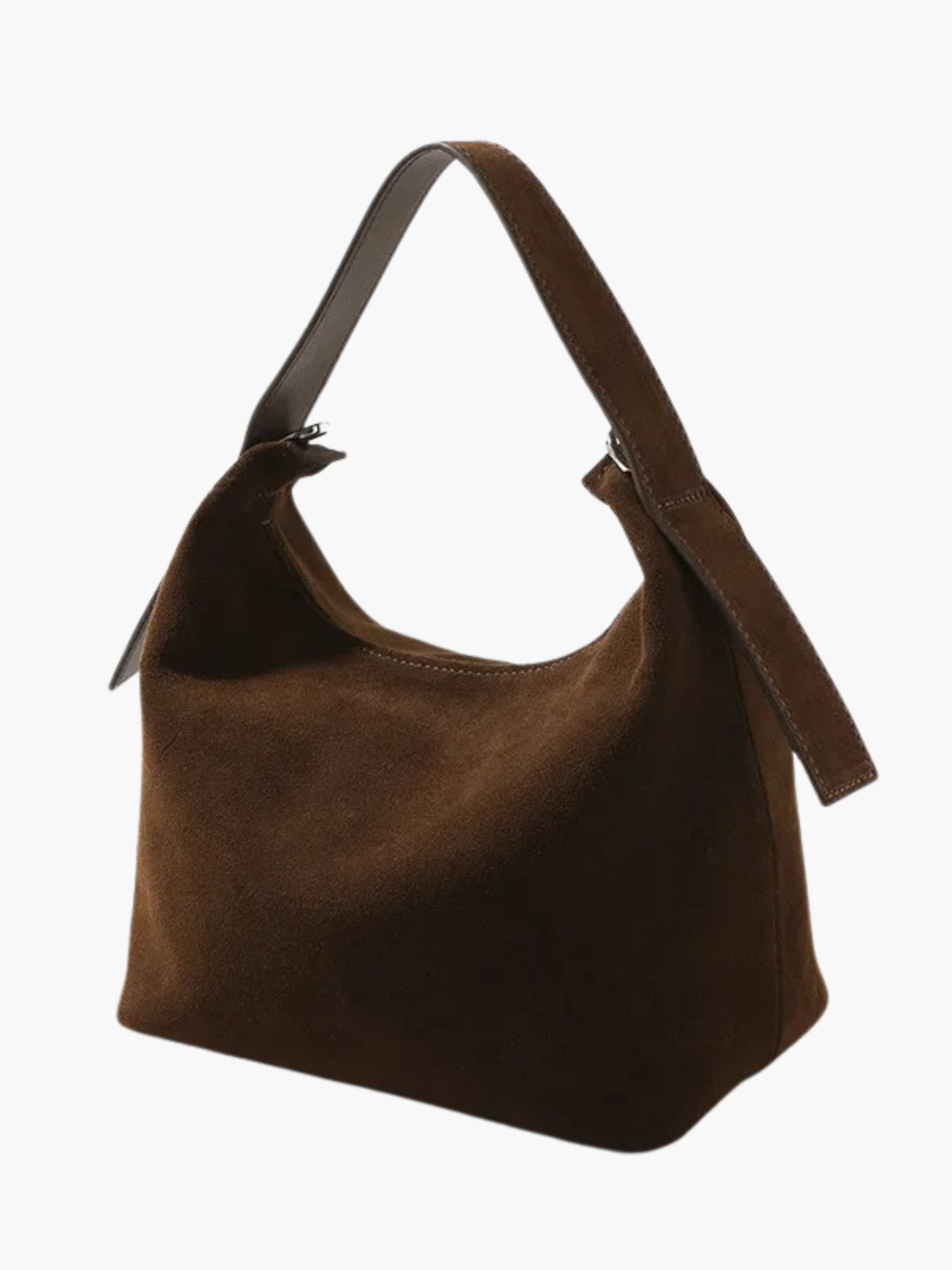 Elegante Schultertasche aus hochwertigem Wildleder