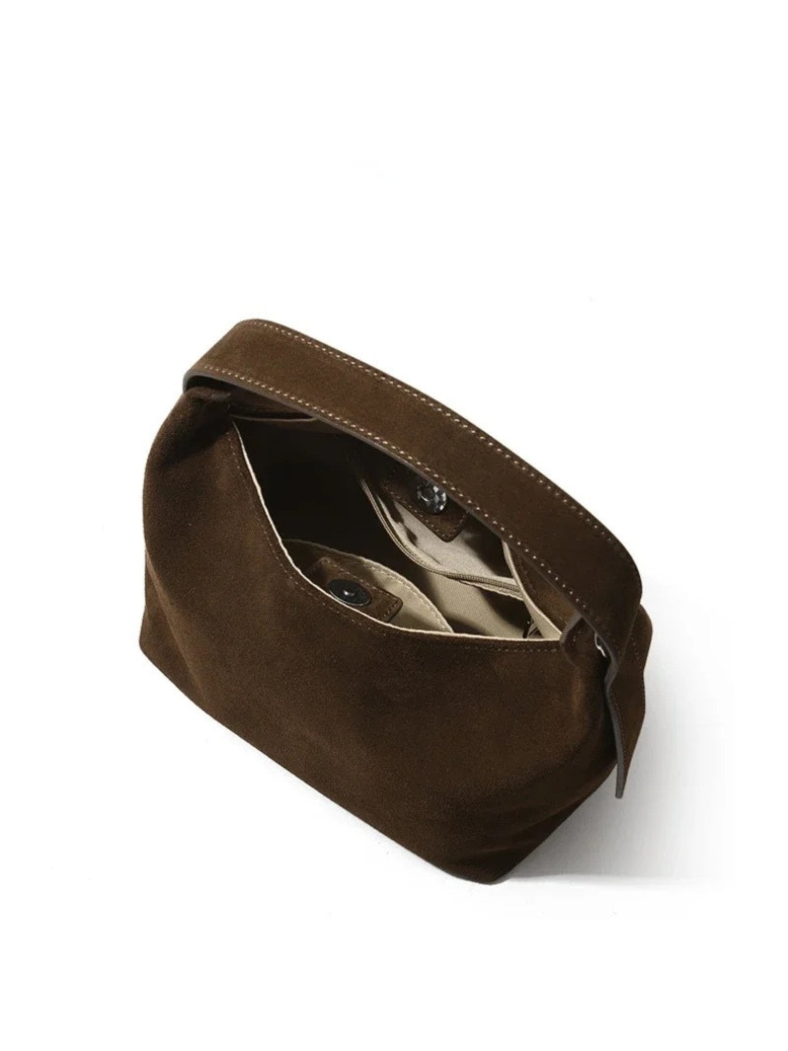 Elegante Schultertasche aus hochwertigem Wildleder