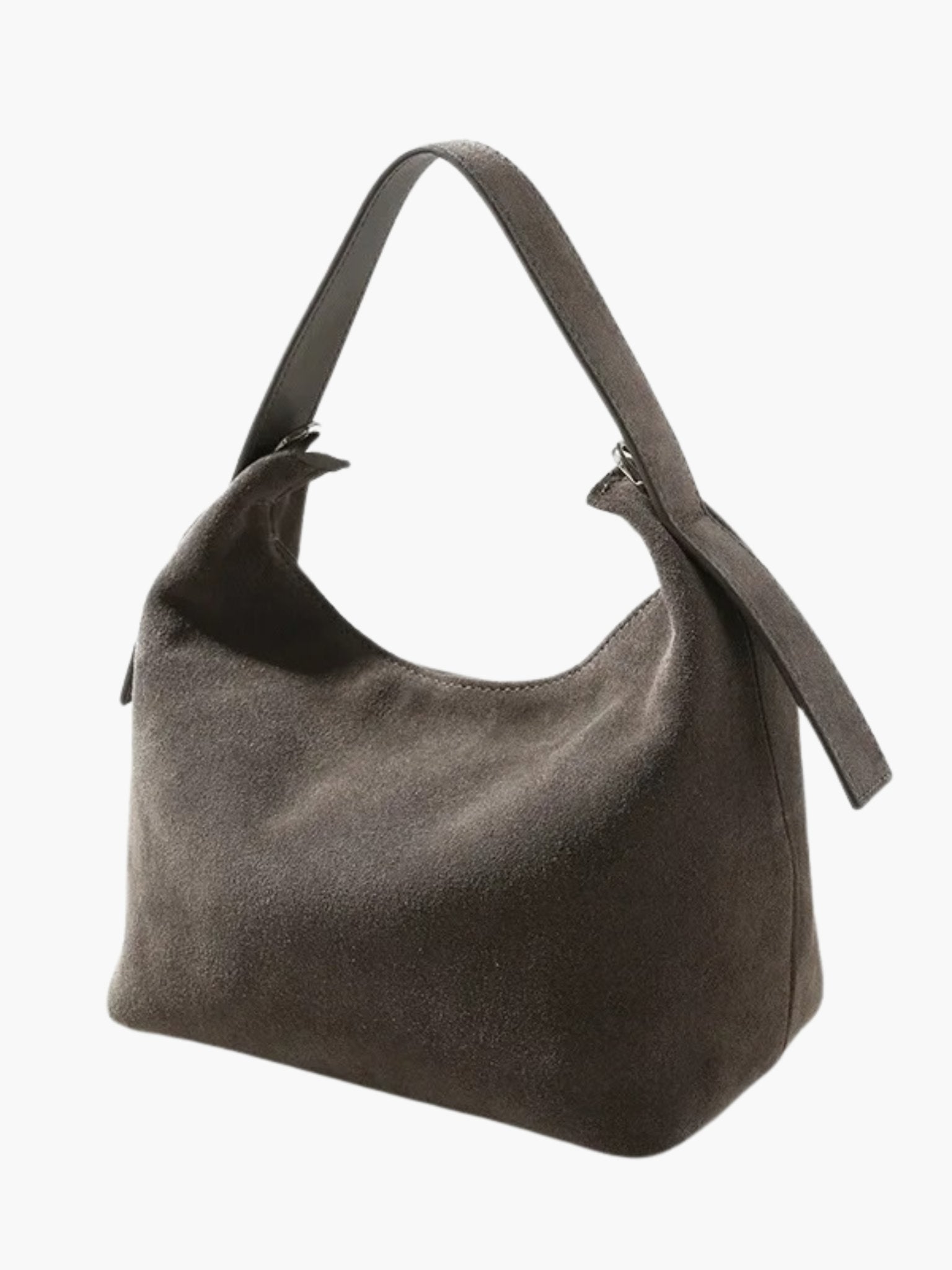 Elegante Schultertasche aus hochwertigem Wildleder