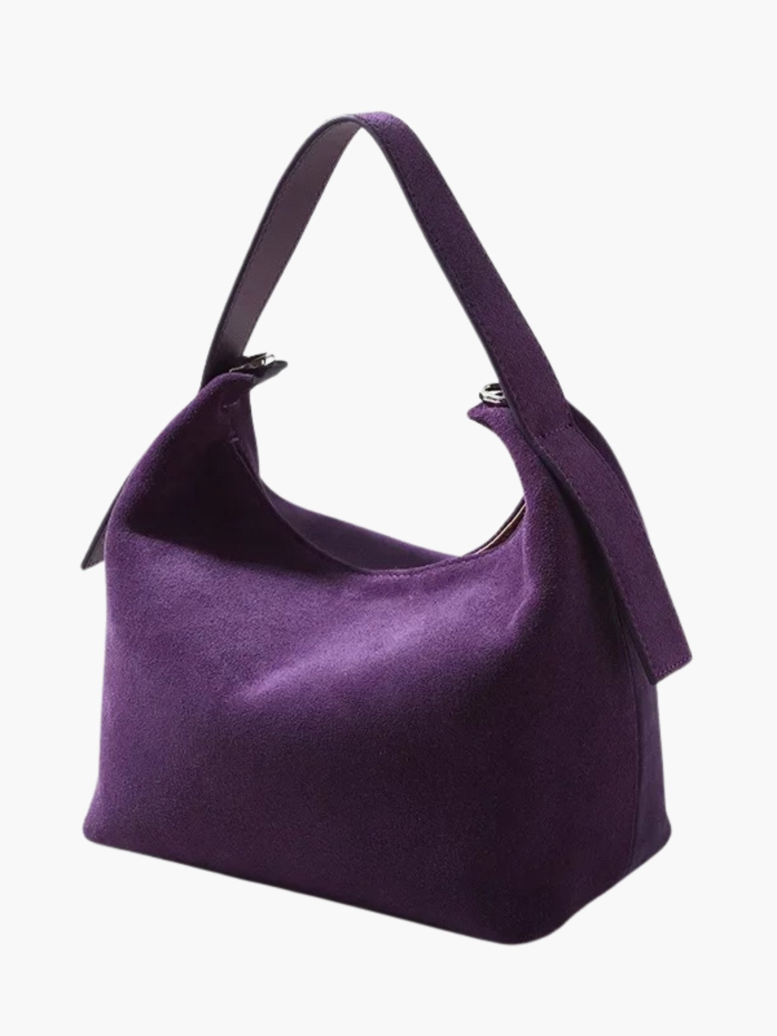 Elegante Schultertasche aus hochwertigem Wildleder