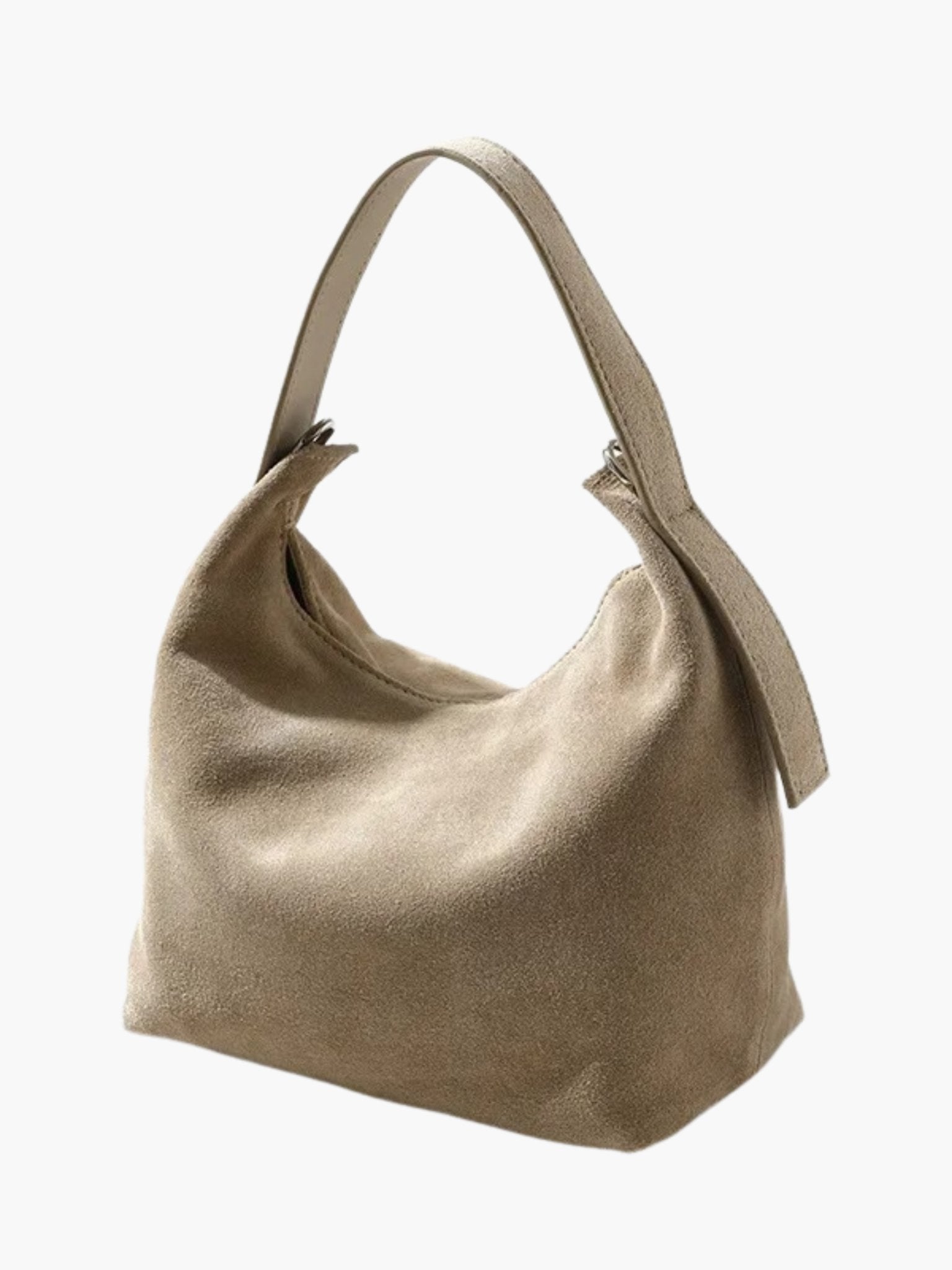 Elegante Schultertasche aus hochwertigem Wildleder