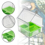Bird Feeder and Bath – Space-Saving, Spill-Free Solution