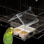 Bird Feeder and Bath – Space-Saving, Spill-Free Solution