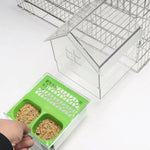 Bird Feeder and Bath – Space-Saving, Spill-Free Solution