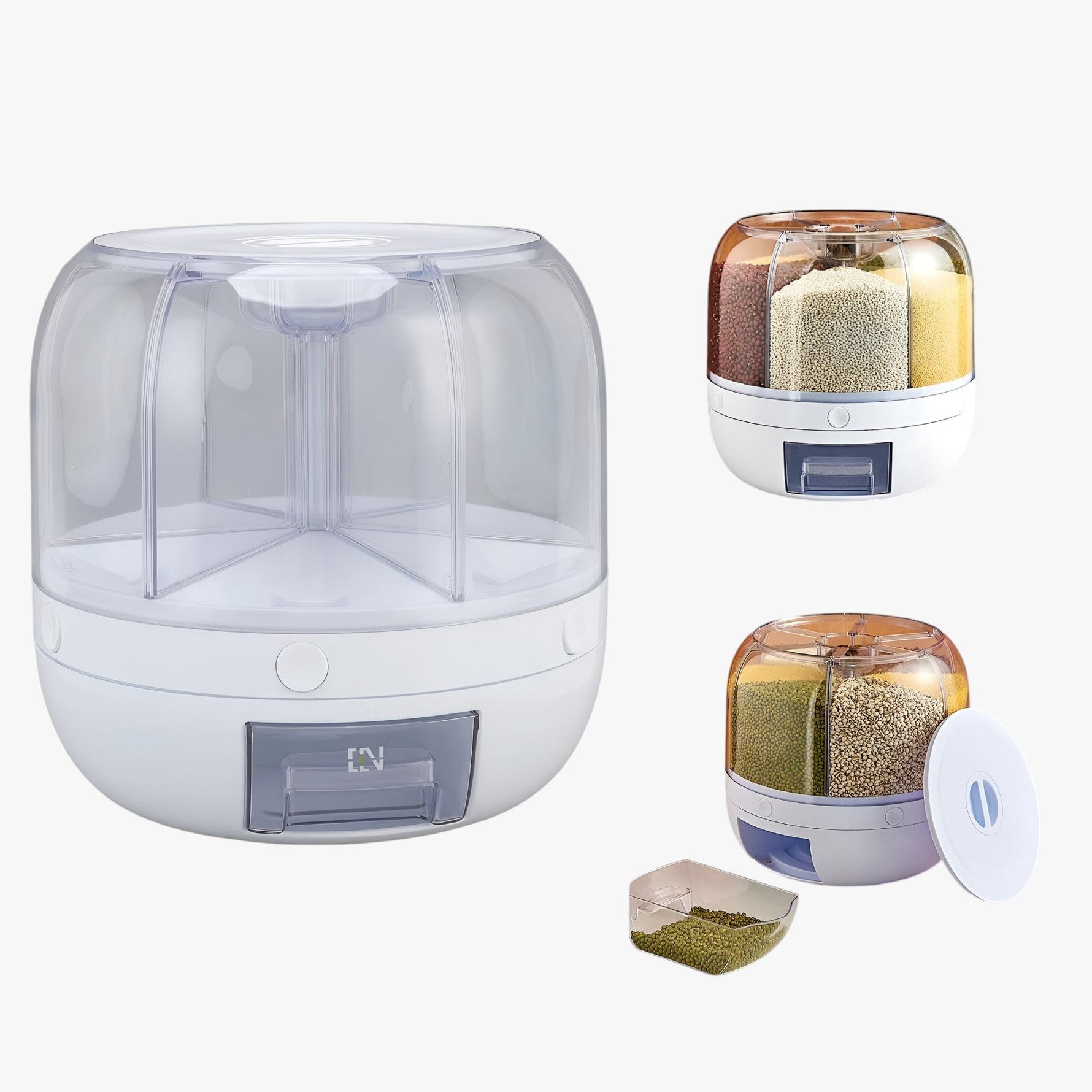 Hygienic Cereal Dispenser with Airtight Lid for Fresh Food