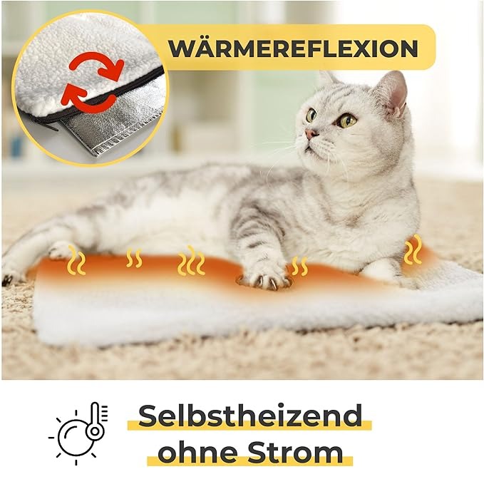 Wohlfühlwärme Matte | Gemütlicher Rückzugsort für Haustiere