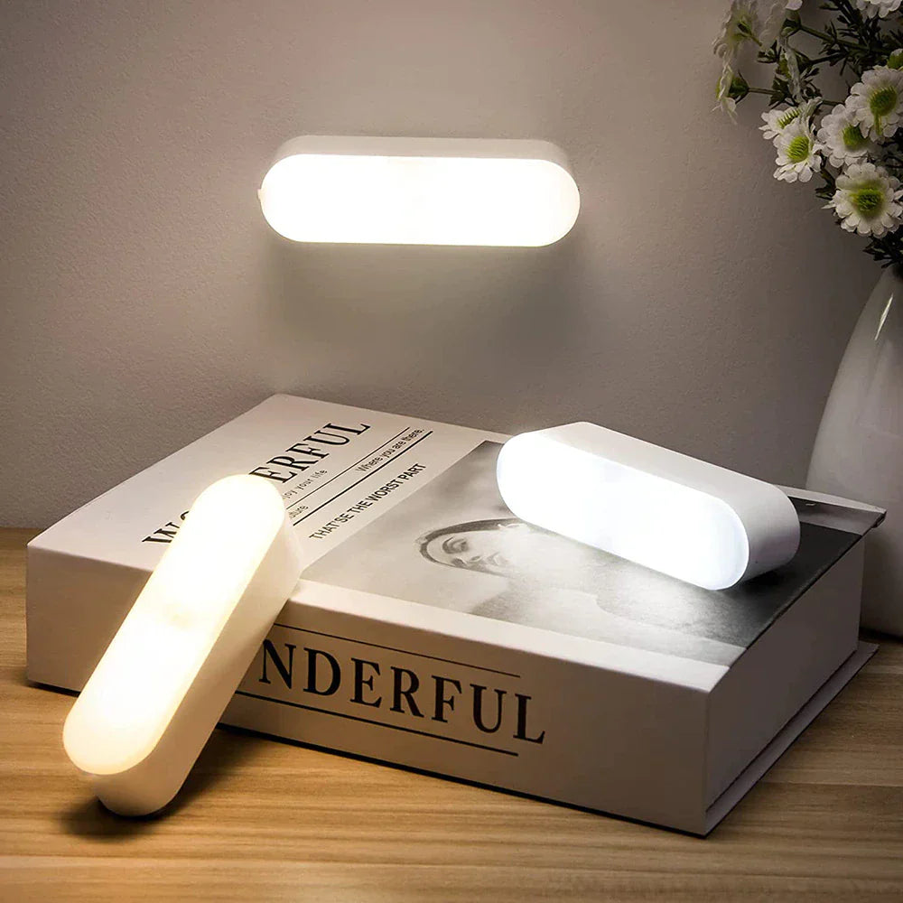 Smart wall light with motion sensor for safe lighting