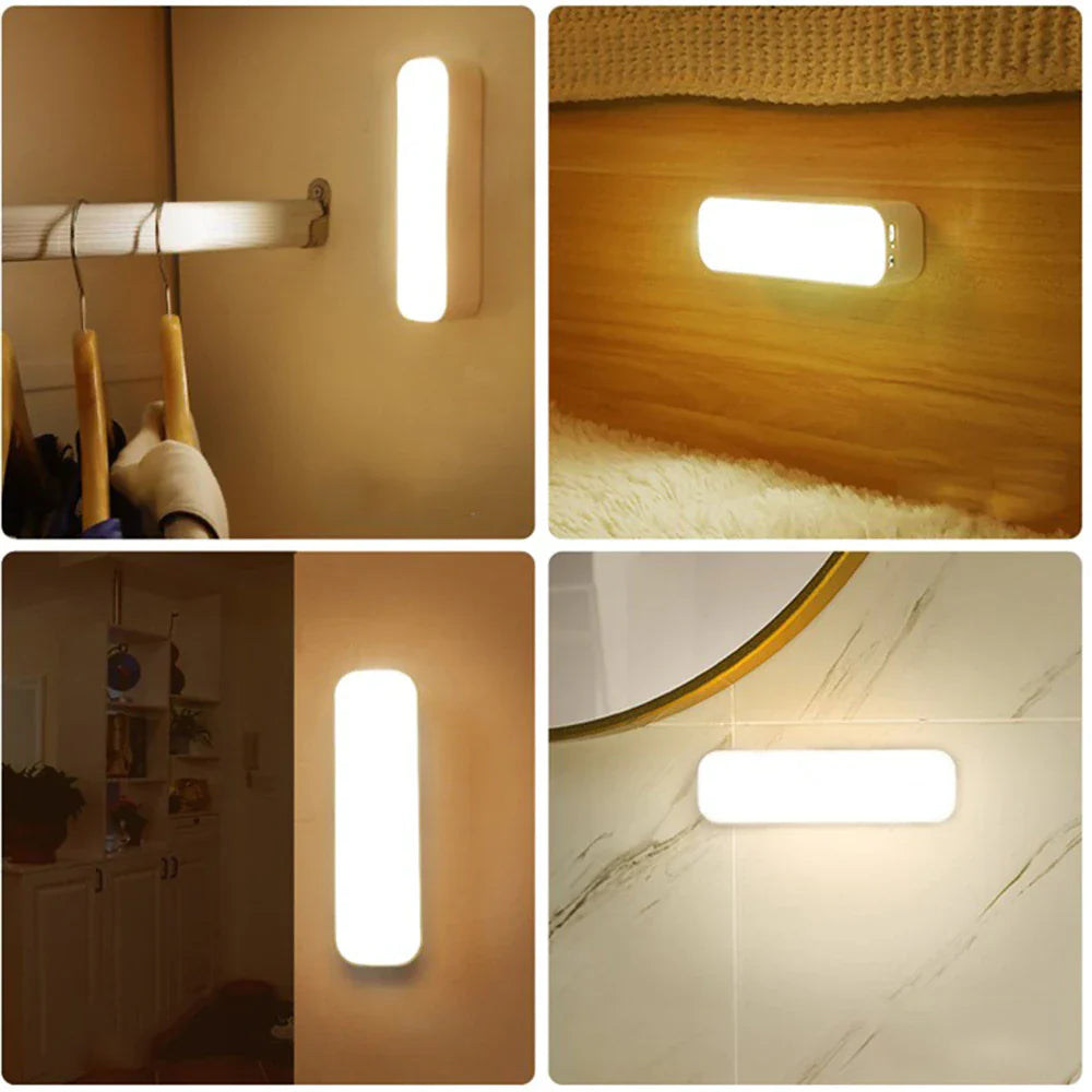 Smart wall light with motion sensor for safe lighting