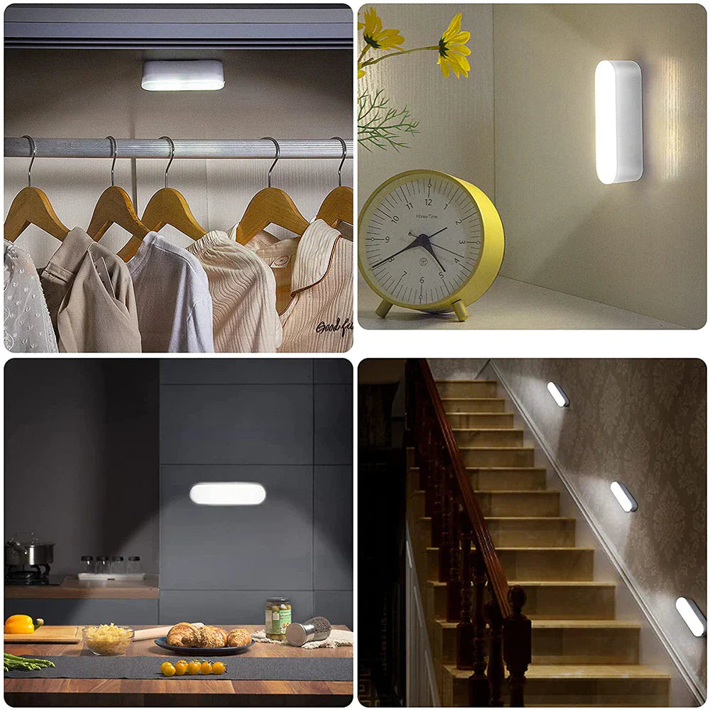 Smart wall light with motion sensor for safe lighting