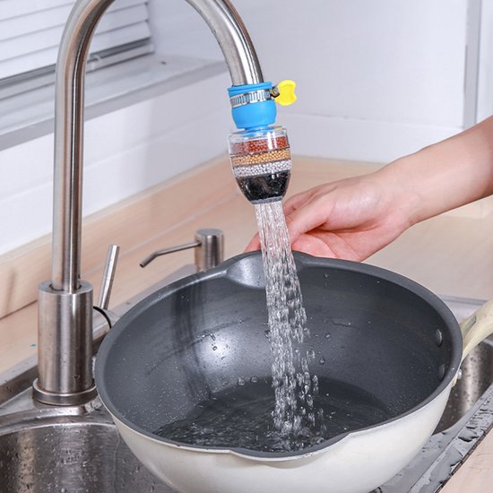 Efficient water filter for fresh drinking water directly from the tap
