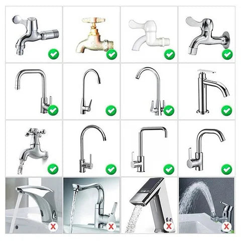 Efficient water filter for fresh drinking water directly from the tap