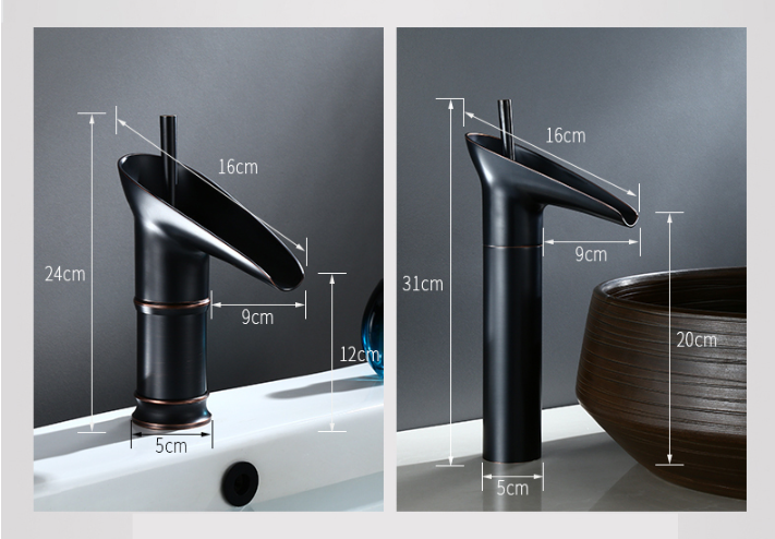 Antiker Wasserfall-Wasserhahn für Küche und Bad – Stilvolles Design