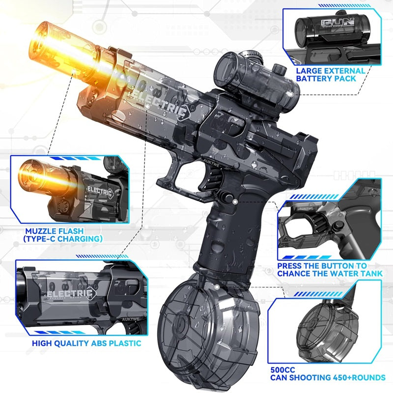 Electric Water Gun with LED Lighting – PowerBlast