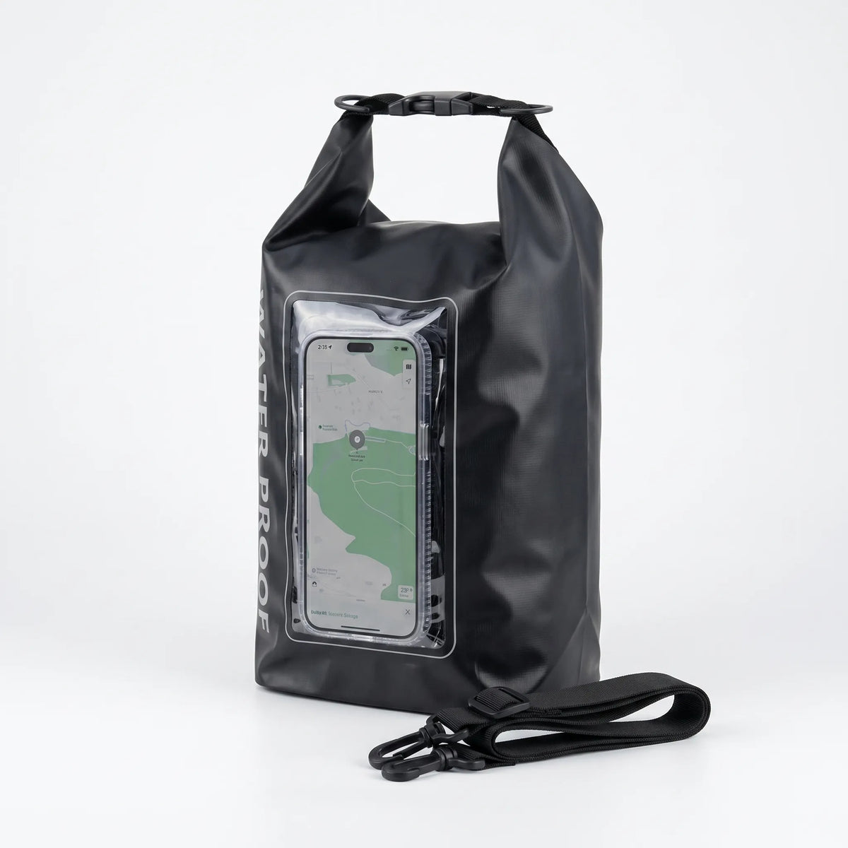 Dry Bag for Outdoor Activities - Waterproof Roll-Top Design with Phone Pocket