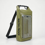 Dry Bag for Outdoor Activities - Waterproof Roll-Top Design with Phone Pocket