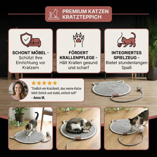 2-in-1 Scratch Carpet and Play Mat for Cats