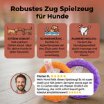 Robustes Kau Spielzeug für Hunde mit 3 Ringen, zahnfreundlich