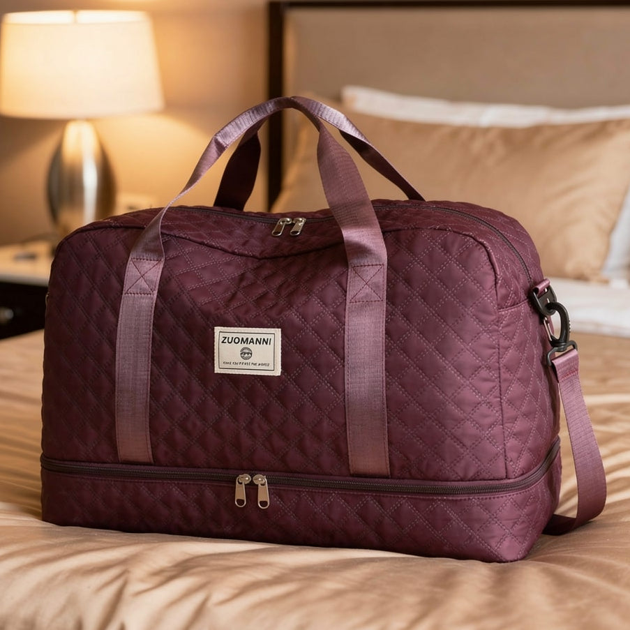 Stylische Weekender-Tasche mit Schuhfach für Reisen & Sport