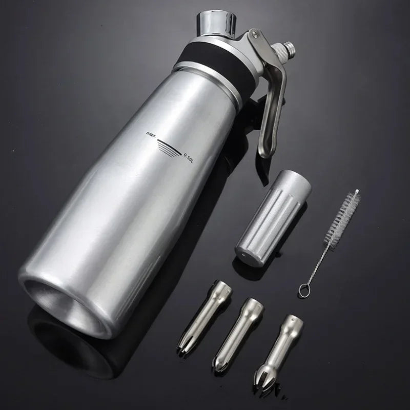Stainless Steel Cream Dispenser for Pastries – Squeeze Bottle