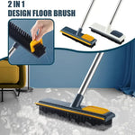 2-in-1 Floor Cleaning Brush with Long Handle