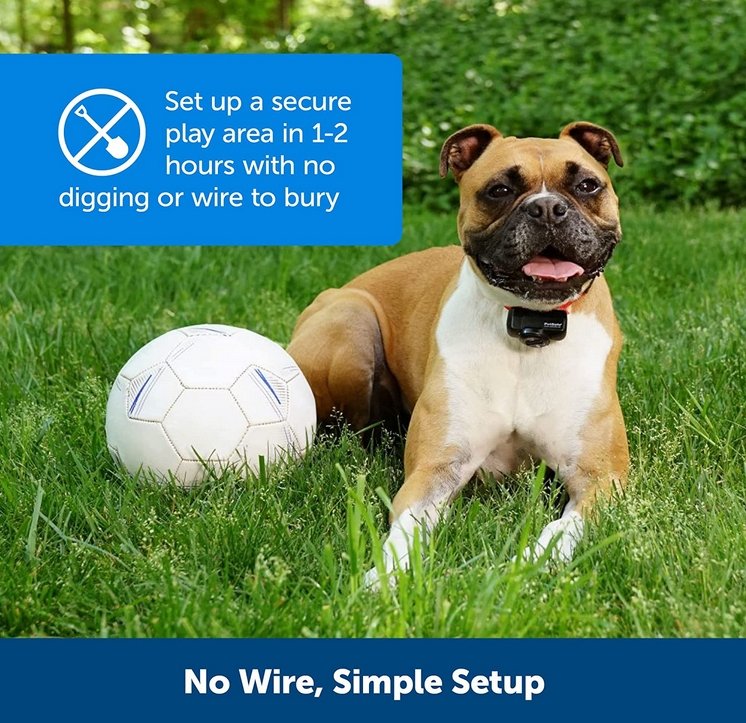 Wireless Dog Fence System - Rechargeable Waterproof Collar for Secure Boundaries