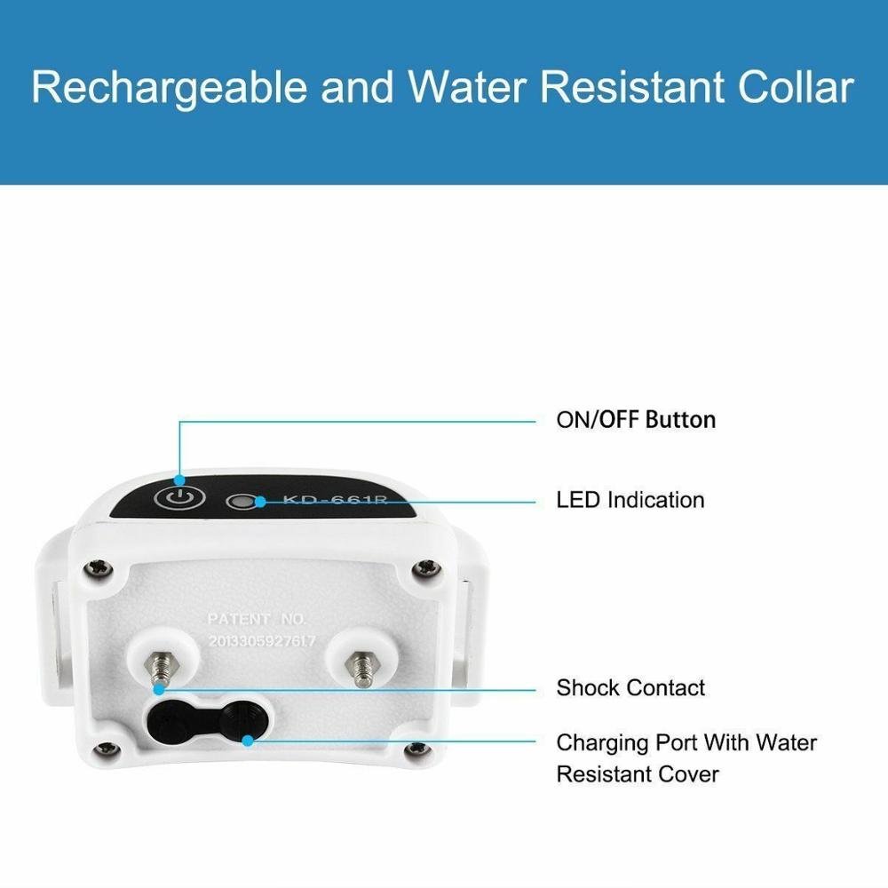 Wireless Dog Fence System - Rechargeable Waterproof Collar for Secure Boundaries