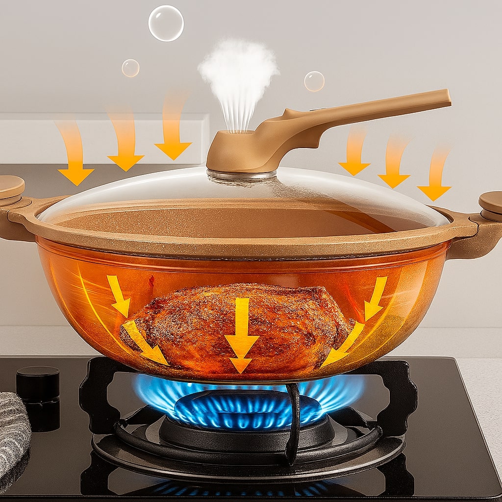Vielseitige Wokpfanne für Induktion – Gesund und Schnell Kochen