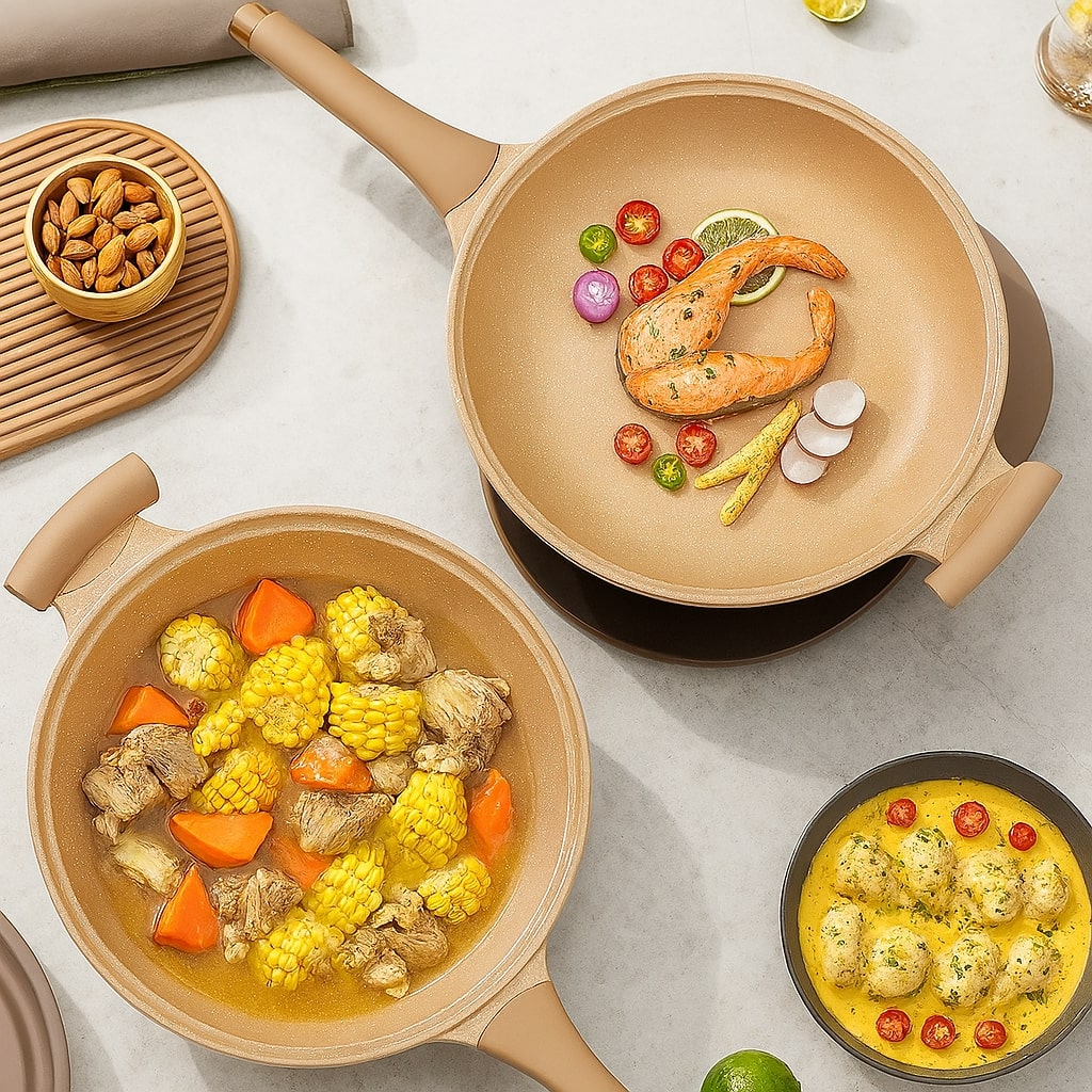 Vielseitige Wokpfanne für Induktion – Gesund und Schnell Kochen