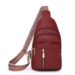 Decorative Strap Sling Backpack for Women - Anti-Theft Design