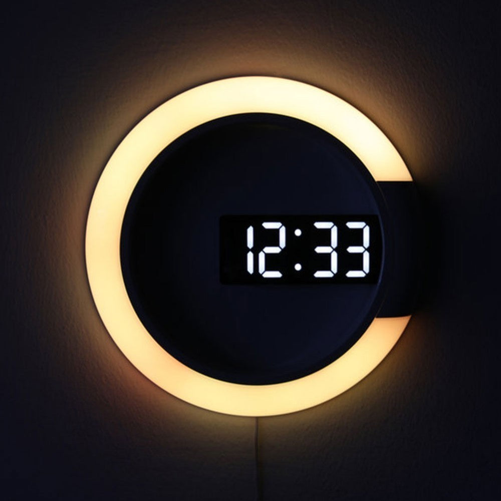 Elegante LED Wanduhr mit Fernbedienung – Stilvolle Beleuchtung für Zuhause und Büro