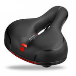 Bequemer Fahrradsattel mit Polsterung und Reflektoren
