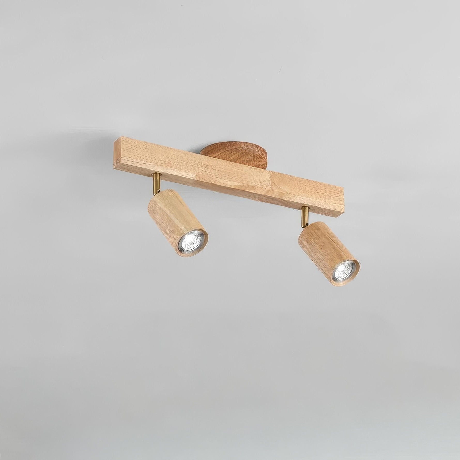 NaturaGlow – Eleganter LED-Deckenstrahler aus Holz für jeden Raum