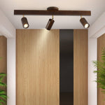 NaturaGlow – Eleganter LED-Deckenstrahler aus Holz für jeden Raum