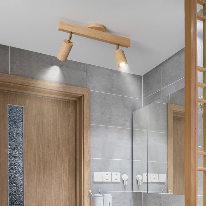 NaturaGlow – Eleganter LED-Deckenstrahler aus Holz für jeden Raum