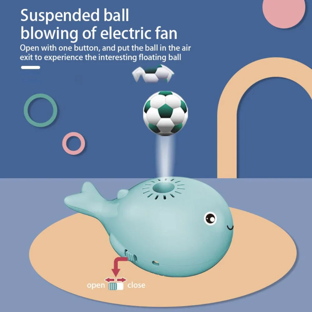 Floating ball and whale-shaped toy