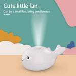 Floating ball and whale-shaped toy