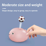 Floating ball and whale-shaped toy