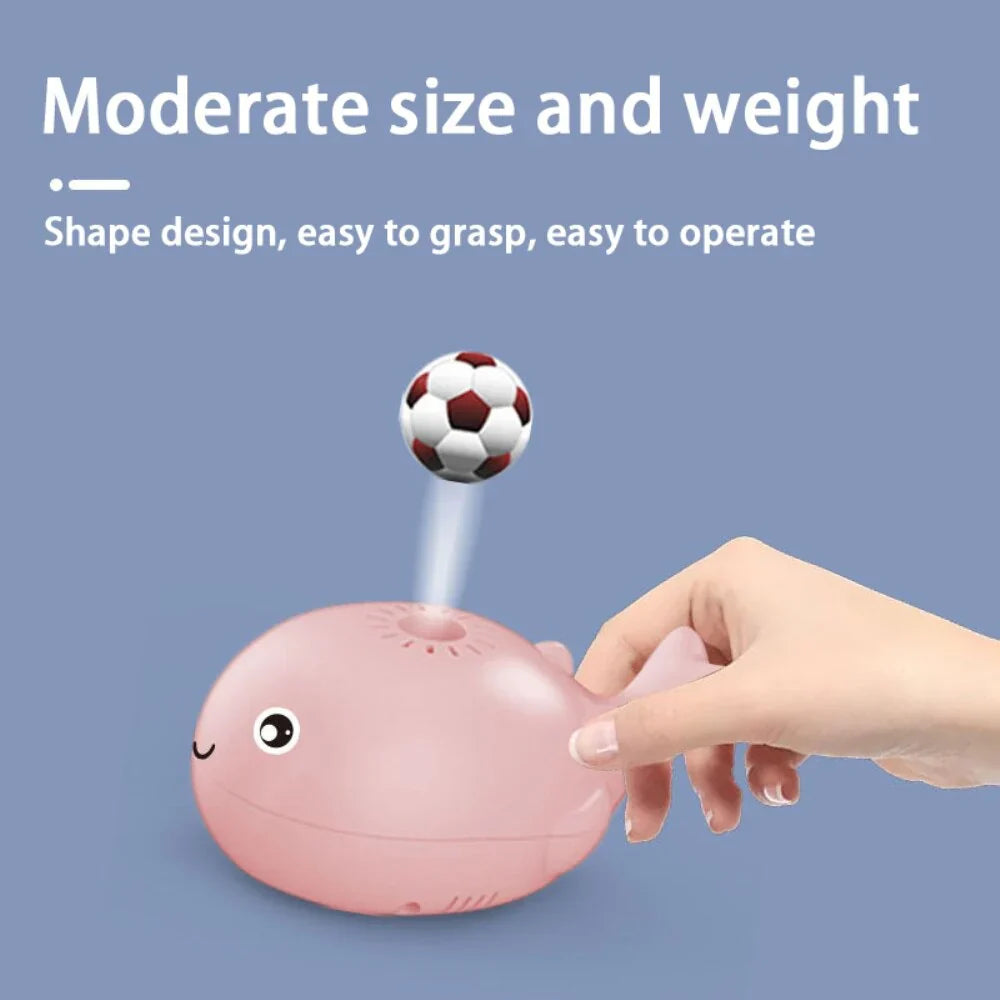 Floating ball and whale-shaped toy